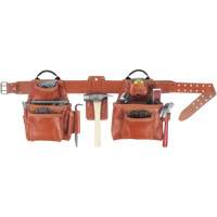 Deluxe Tool Belt Combo, Leather, Tan TGS INDUSTRIEL