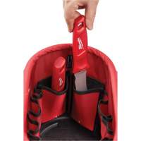 Utility Oval Bag, Ballistic Nylon, 24 Pockets, Black/Red TGS INDUSTRIEL