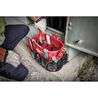 Utility Oval Bag, Ballistic Nylon, 24 Pockets, Black/Red TGS INDUSTRIEL