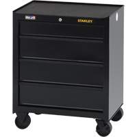 100 Series Rolling Tool Chest, 4 Drawers, 26-1/2" W x 18" D x 32" H, Black TGS INDUSTRIEL