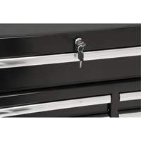 Chariot &agrave; outils industriel, 11 tiroirs, 41" la x 18-3/4" p x 39-1/3" h, Noir TGS INDUSTRIEL