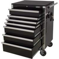 Heavy-Duty Tool Cart, 7 Drawers, 28" W x 22" D x 42-3/8" H, Black TGS INDUSTRIEL