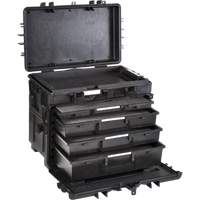 Mobile Tool Chest With Drawers, 4 Drawers, 22-4/5" W x 15" D x 18" H, Black TGS INDUSTRIEL
