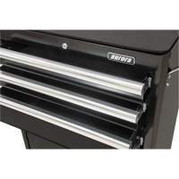 Industrial Tool Cart, 3 Drawers, 29-4/5" W x 21-1/5" D x 38-4/5" H, Black TGS INDUSTRIEL
