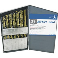 JET-KUT&reg; GOLD Super Premium Drill Bit Set, 29 Pieces, Alloy Steel TGS INDUSTRIEL