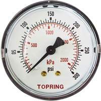 Manom&egrave;tre de rechange,  2", 0 - 175 psi, Fixation arri&egrave;re, Analogique TGS INDUSTRIEL