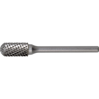 CLEVELAND Solid Carbide Burrs - Cylinder Shape with Ball Nose, SC-6, 5/8" Dia., 1" Depth of Cut TGS INDUSTRIEL