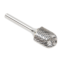 CLEVELAND Solid Carbide Burrs - Cylinder Shape with Ball Nose, SC-7, 3/4" Dia., 25.4 mm Depth of Cut TGS INDUSTRIEL