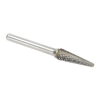 CLEVELAND Solid Carbide Burrs - Taper Shape Radius End 14°, 1/4" Shank TGS INDUSTRIEL