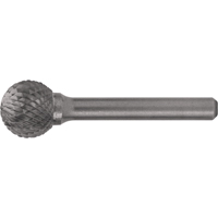 CLEVELAND Solid Carbide Burrs - Ball Shape, 1/8" Dia., 1/8" Shank TGS INDUSTRIEL