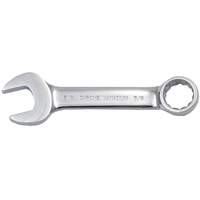 Cl&eacute; mixte courte enti&egrave;rement polie, 12 pans, 3/8", Fini Chrome TGS INDUSTRIEL