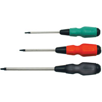 Square TORQUE DRIVE&reg; Screwdriver, #1 Tip, Round, 4" L, Cushion Grip Handle TGS INDUSTRIEL