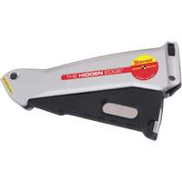 Hidden Edge&reg; Knife, 19 mm, Steel, Aluminum Handle TGS INDUSTRIEL