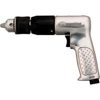 Air Drill, 4 CFM, 1/4" NPTF, 94 dBA, 1/2" Chuck, Keyed TGS INDUSTRIEL