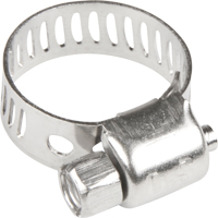 Hose Clamps - Stainless Steel Band & Screw, Min Dia. 1/5", Max Dia. 5/8" TGS INDUSTRIEL
