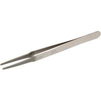 Tweezers - Flat Round Tips, Straight - 4.75" (120 mm) TGS INDUSTRIEL