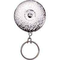 Porte-cl&eacute;s &agrave; d&eacute;vidoir The Original, Chrome, C&acirc;ble 24", Fixation Agrafe de ceinture TGS INDUSTRIEL