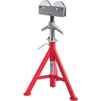 Roller Head Low Pipe Stand #RJ-98, 59-104 cm Height Adjustment, 12" Max. Pipe Capacity, 1000 lbs. Max. Weight Capacity TGS INDUSTRIEL
