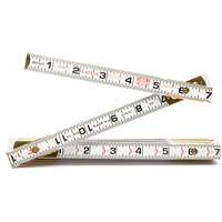 Folding Wood Rule, 6' L, Wood, 1/6" Graduations TGS INDUSTRIEL
