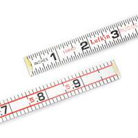 Folding Wood Rule, 6' L, Wood, 1/6" Graduations TGS INDUSTRIEL