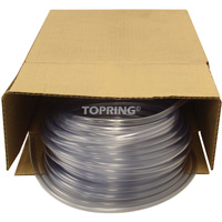 Tubing, Air/Water, 0.625" OD x 100' L, PVC, Clear, 30 PSI @ 20°C TGS INDUSTRIEL