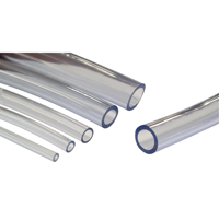 Tubing, Air/Water, 0.4375" OD x 100' L, PVC, Clear, 55 PSI @ 20°C TGS INDUSTRIEL