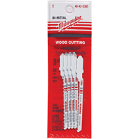 Lame de scie sauteuse, Bim&eacute;tal, Tige en T, 3" lo, 20 dents par pouce TGS INDUSTRIEL