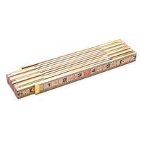 Folding Rule, 6' L, Wood, 1/16" Graduations TGS INDUSTRIEL
