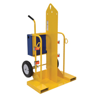 Chariot pour chalumeau et bouteille de soudage, Roues Pneumatique, Base de 24" la x 19-1/2" lo, 500 lb TGS INDUSTRIEL