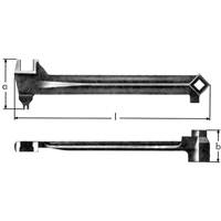 l&eacute;s &agrave; bonde, 2-1/2", Longueur de 15-1/15" TGS INDUSTRIEL