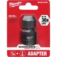 Shockwave Impact Driver Square to Hex Socket Adapter, Impact, 1/4" Drive, 1/2" Socket, 1.875" L TGS INDUSTRIEL