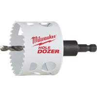 Hole Dozer Hole Saw with Arbor, 2-1/2", 1-5/8" Depth of Cut, Bi-Metal TGS INDUSTRIEL