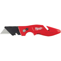 Couteau utilitaire rabattable Fastback, 2" lame, lame en Acier au carbone, poign&eacute;e en M&eacute;tal TGS INDUSTRIEL