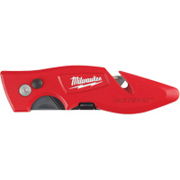 Couteau utilitaire rabattable Fastback, 2" lame, lame en Acier au carbone, poign&eacute;e en M&eacute;tal TGS INDUSTRIEL