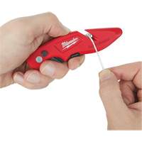 Couteau utilitaire rabattable Fastback, 2" lame, lame en Acier au carbone, poign&eacute;e en M&eacute;tal TGS INDUSTRIEL