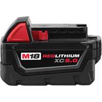 M18 Redlithium XC5.0 Extended Capacity Battery Pack, Lithium-Ion, 18 V, 5 A TGS INDUSTRIEL