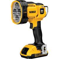 Projecteur &agrave; del pour chantier, DEL, 1000 Lumens, Piles Rechargeable TGS INDUSTRIEL