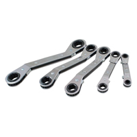 Offset Wrench Set, Ratcheting Box, 5 Pieces, Metric TGS INDUSTRIEL