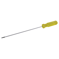 Electrician's Slotted Screwdriver, 1/8" Tip, Round, 6-1/2" L, Plastic Handle TGS INDUSTRIEL