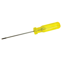 Electrician's Slotted Screwdriver, 1/8" Tip, Round, 7-1/4" L, Plastic Handle TGS INDUSTRIEL