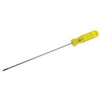 Electrician's Slotted Screwdriver, 1/8" Tip, Round, 11-1/2" L, Plastic Handle TGS INDUSTRIEL