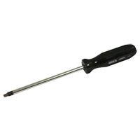 Square Screwdriver, #4 Tip, Round, 9-3/4" L, Plastic Handle TGS INDUSTRIEL