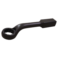 Cl&eacute; polygonale &agrave; choc, 12 pans, 27 mm, d&eacute;cal&eacute;es de 45°, Fini Oxyde noir TGS INDUSTRIEL