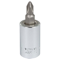 Head Socket, Phillips, #2 x 1.93" L, 3/8" Square Drive Drive TGS INDUSTRIEL