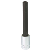 Extra Long Bit  Socket, 10 mm x 4" L, 3/8" Drive TGS INDUSTRIEL