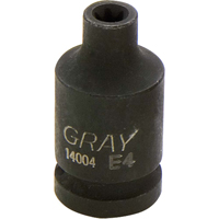 Socket, Impact, E4, 1/2"/1/4" Drive TGS INDUSTRIEL