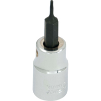 Bit Socket, Torx&reg;, T6 x 2-1/8" L, 3/8" Drive TGS INDUSTRIEL
