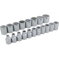 Jeu de douilles, 19 Mcx, Prise de 3/8" TGS INDUSTRIEL