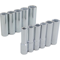Jeu de douilles, 11 Mcx, Prise de 3/8", Profond TGS INDUSTRIEL