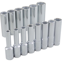 Jeu de douilles, 14 Mcx, Prise de 3/8", Profond TGS INDUSTRIEL